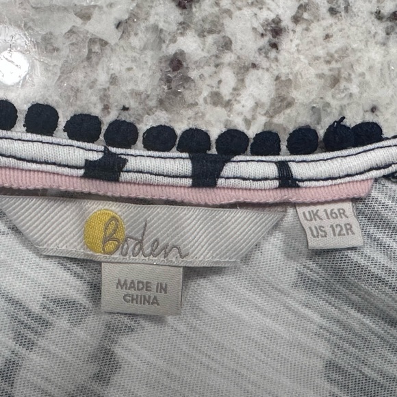 Boden Size 12 dress Navy and White - Picture 2 of 7